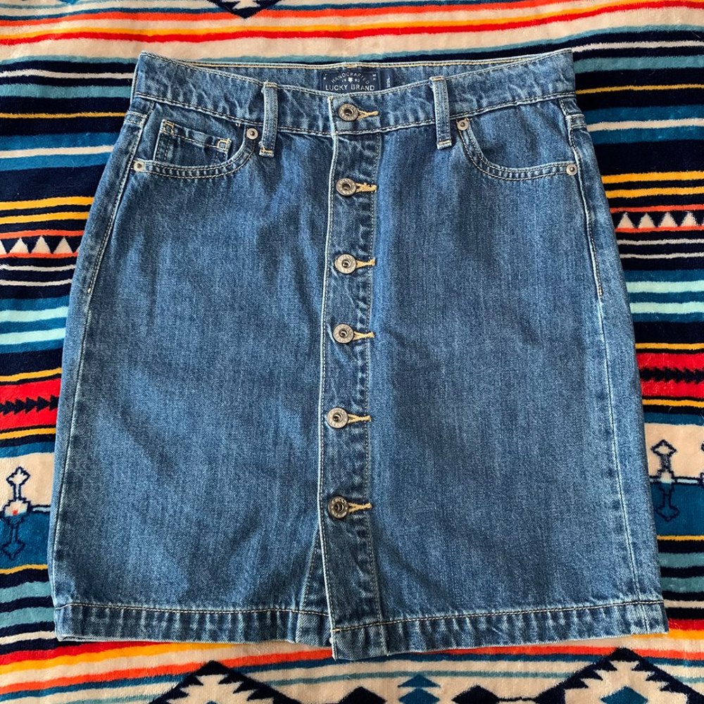 Lucky Brand Button Down Skirt